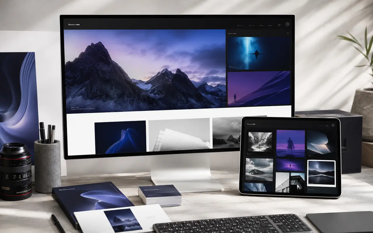 Websiteconcept voor Northframe Studio