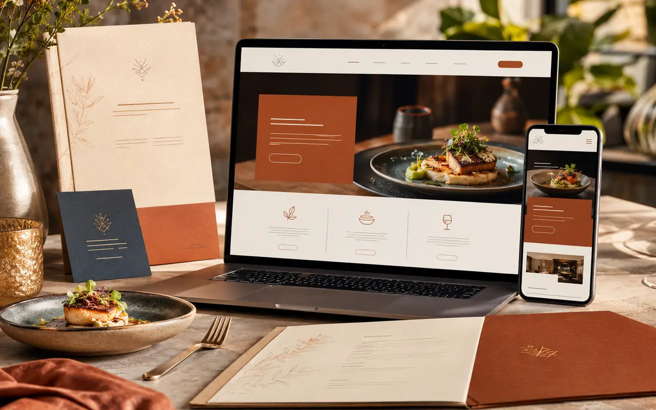 Websiteconcept voor Saboré Kitchen