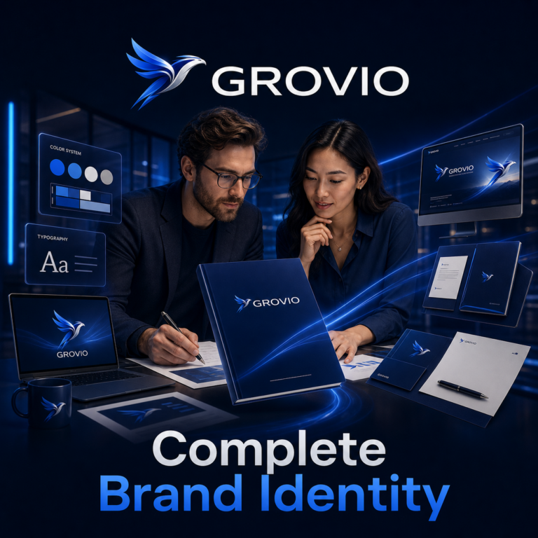 grovio complete brand identity branding v2