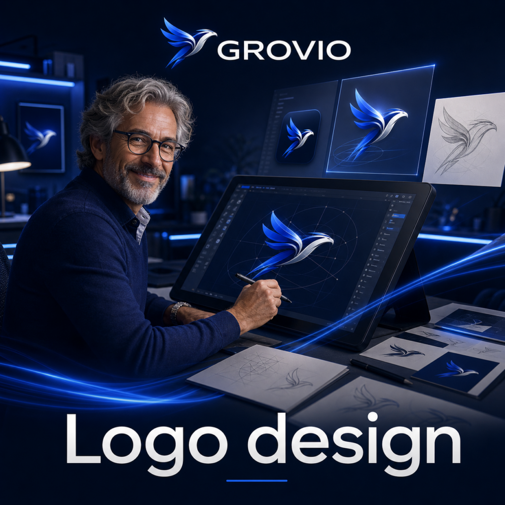 grovio logo design branding v2